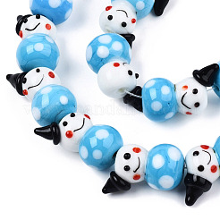 Handmade Lampwork Beads Strands&nbsp;LAMP-N021-43C