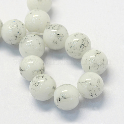 Baking Paint Glass Round Bead Strands&nbsp;X-DGLA-Q019-8mm-41