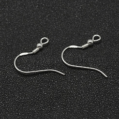 925スターリングシルバーピアスフック  銀  18x2.5mm  穴：2mm  22ゲージ  ピン：0.6mm&nbsp;STER-P032-05S