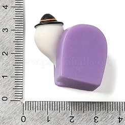 ハロウィーンの飾り  自宅のデスクトップの装飾用の樹脂製ゴーストフィギュア像  棺  27x29x15mm&nbsp;AJEW-S001-03B