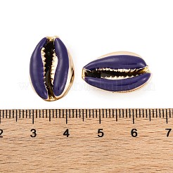 Electroplated Cowrie Shell Beads&nbsp;SSHEL-M023-05F