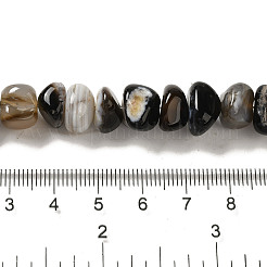 Natural Black Agate Beads Strands&nbsp;G-NH0017-B04-03