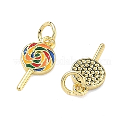 Brass Enamel Pendants&nbsp;KK-B170-19G