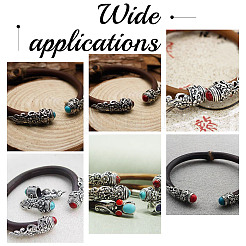 20Pcs 2 Colors Zinc Alloy Bangle End Caps&nbsp;FIND-AR0002-38