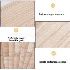 Wooden Karate Breaking Boards&nbsp;WOOD-WH0027-51B