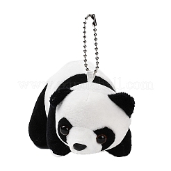 Cartoon PP Cotton Plush Simulation Soft Stuffed Animal Toy Panda Pendants Decorations&nbsp;HJEW-K043-08