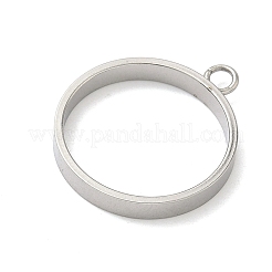 304 Stainless Steel Open Back Bezel Pendants&nbsp;STAS-B126-06D-P