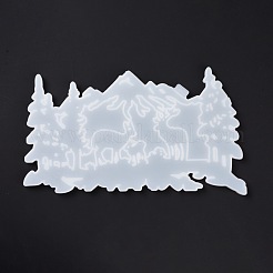 Tree & Mountain Display Decoration Silicone Molds&nbsp;DIY-K051-10