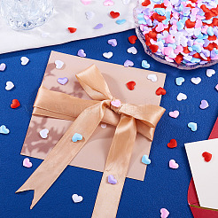 1000Pcs 5 Colors Polyester Sponge Heart Confetti&nbsp;DIY-TA0012-51