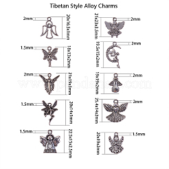 Tibetan Style Alloy Pendants&nbsp;TIBEP-CJ0001-15