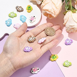 14個 7色スプレーペイント合金エナメルペンダント  「こんにちは」の文字が入った雲のチャーム  ミックスカラー  17.5x21.5x4mm  穴：1.8mm  2個/カラー&nbsp;ENAM-YW0008-72