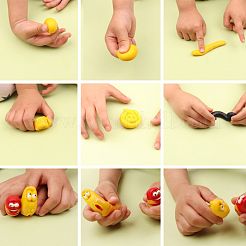 子供向けのポリマー粘土のDIY工芸品  カラフル  81.5x32x9.5mm&nbsp;X-CLAY-T005-18