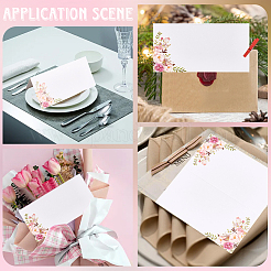 1 Bag Paper Blank Place Cards&nbsp;AJEW-CN0004-26B
