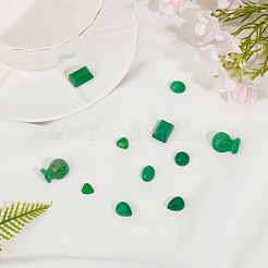 12Pcs 6 Style Natural Green Onyx Agate Cabochons&nbsp;G-FH0001-17