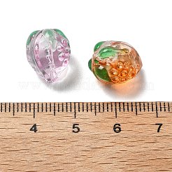 Transparent Glass Enamel Beads Strawberry&nbsp;LAMP-V001-05
