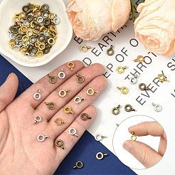 60Pcs 3 Colors Tibetan Style Tube Bails&nbsp;FIND-YW0007-58