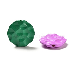 焼付塗装アクリルビーズ  フラットラウンド  ミックスカラー  22x6mm  穴：1.8mm&nbsp;MACR-M036-12