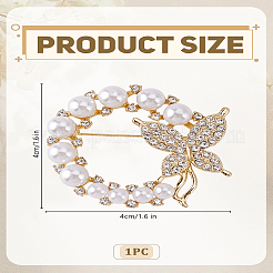 1Pc Alloy Rhinestone Brooches&nbsp;JEWB-LP0004-12