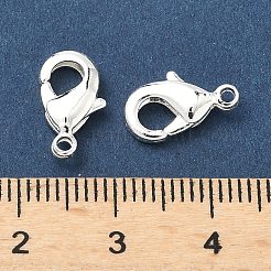 真鍮カニカン  長持ちメッキ  鉛フリー＆カドミウムフリー  ラックめっき  925銀メッキ  12x7.5x3mm  穴：1.3mm&nbsp;KK-H532-17B-S