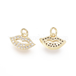 Brass Charms&nbsp;ZIRC-L087-032G