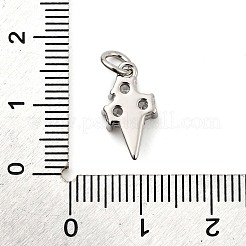 Brass Micro Pave Cubic Zirconia Charms&nbsp;KK-C134-29P