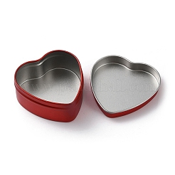 Tinplate Iron Heart Shaped Candle Tins&nbsp;CON-NH0001-02A
