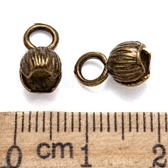 真鍮製ダルマチープ  カロット終了  クラムシェルノットカバー  ミックスカラー  11x6mm  穴：3mm  内径：3mm&nbsp;X-KK-N0070-01-A