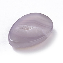 天然ドゥルージー瑪瑙カボション  ティアドロップ  35x25x9~10.5mm&nbsp;G-I345-06