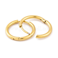 Ion Plating(IP) Round Ring 304 Stainless Steel Hoop Earrings for Women&nbsp;EJEW-G388-02B-G