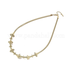 304 Stainless Steel Irregular Twisted Chain Spiral Bib Necklaces for Women&nbsp;NJEW-B127-01G-01