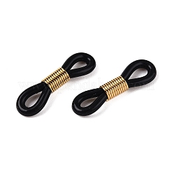 メガネホルダー  メガネゴムラバーループエンド  304ステンレススチール製金具付き  ゴールドカラー  20x5mm。&nbsp;FIND-R021-01G