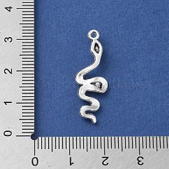 合金のチベット風チャーム  ヘビ  28.5x9.5x3mm  穴：1.4mm&nbsp;PALLOY-O002-05AS