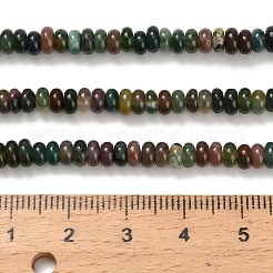 Natural Indian Agate Beads Strands&nbsp;G-Z110-B38-2x4mm