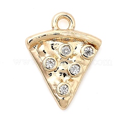 Brass Micro Pave Cubic Zirconia Charms&nbsp;KK-P337-03C-G