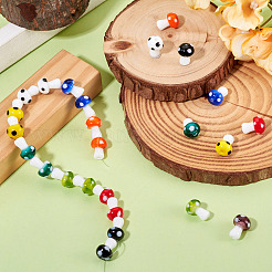 1Strand Handmade Lampwork Beads Strands&nbsp;LAMP-TA0001-84C