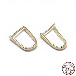 925スターリングシルバーペンダントベイル  s925スタンプあり  アイスピック＆ピンチベイル  ゴールドカラー  13x2mm  ピン：0.6mm  股下の長さ：10.5mm&nbsp;STER-L057-080B-G
