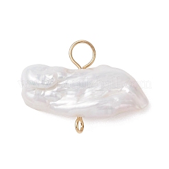 Natural Keshi Pearl Connector Charms&nbsp;PALLOY-JF04746