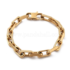 Ion Plating(IP) 304 Stainless Steel Cable Chains Bracelets for Men&nbsp;BJEW-U017-01G