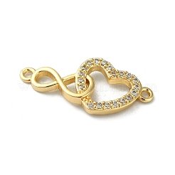 Rack Plating Brass Micro Pave Clear Cubic Zirconia Pendants&nbsp;KK-R157-09G