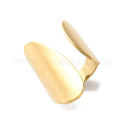 304 Stainless Steel Open Cuff Ring&nbsp;LS-RJEW-Q775-01G