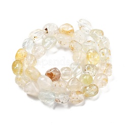 天然トパーズビーズ連売り  ナゲット  8~15x5.5~12x4.5~10.5mm  穴：1~1.2mm  約40~42個/連  15.94''~16.34''（40.5~41.5センチメートル）&nbsp;G-C179-F04-01