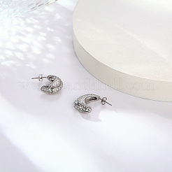 304 Stainless Steel Stud Earrings&nbsp;OQ6832-01
