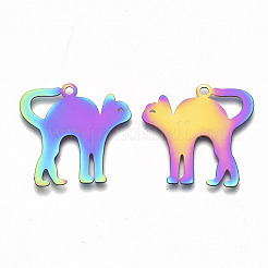 Ion Plating(IP) 201 Stainless Steel Pendants&nbsp;STAS-R114-022