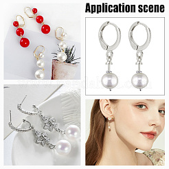 20 Pairs 2 Colors Brass Leverback Earring Findings&nbsp;KK-PH0005-24