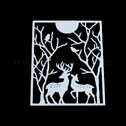 Rectangle with Christmas Reindeer/Stag Frame Carbon Steel Cutting Dies Stencils&nbsp;DIY-F032-02