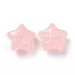 模造ゼリーアクリルビーズ  スター  ピンク  17x17.5x11.5mm  穴：3mm  約290個/500g&nbsp;OACR-B002-03F
