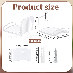 ABS Baseball Cap Hook&nbsp;FIND-WH0173-493A