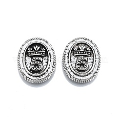Rack Plating Alloy Cabochons&nbsp;PALLOY-N150-75B-01AS