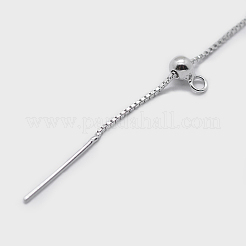 Anti-Tarnish Rhodium Plated 925 Sterling Silver Bracelet Making&nbsp;STER-F039-09P