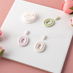 Oval Shape Resin Clay Cutters for Earring Making&nbsp;PW-WG30656-01